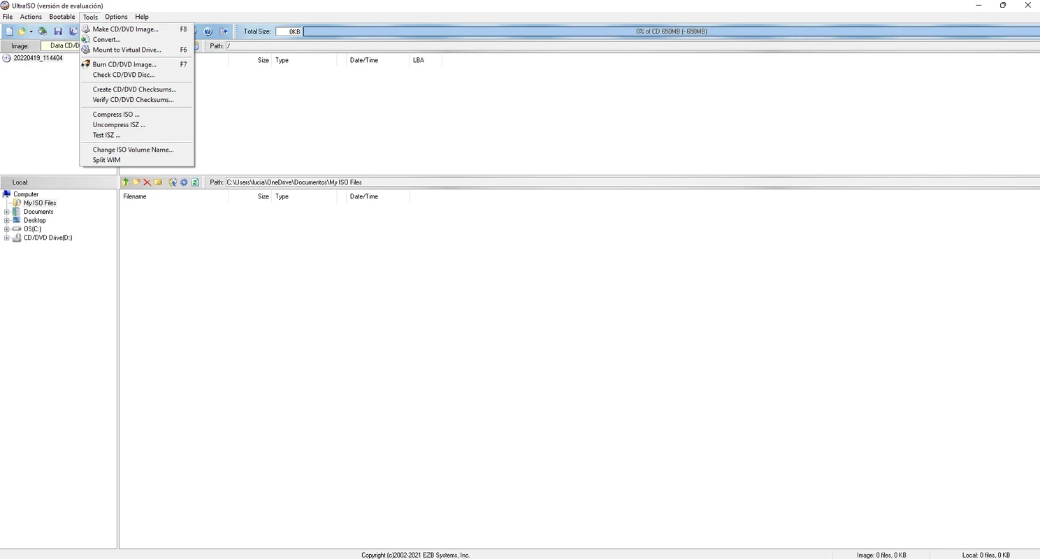 UltraISO — screenshot 2